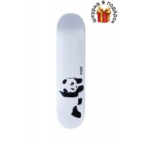 Дека для скейтборда Enjoi Whitey Panda Logo Wide R7 8,0 (белый)